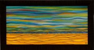 Ocean Reflections - Oil on Canvas - 30 x 60 cm