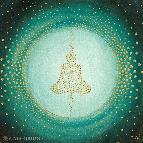 Spiritually Aligned - Watercolour 25 x 25 cm - Gaia Orion Art