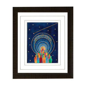 Passage Sacré - Aquarelle et acrylique or - 22 x 15 cm