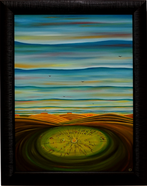 Célébration du solstice - 75 x 55 cm – Huile sur toile