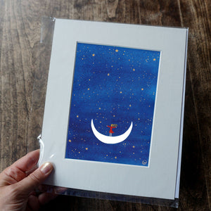 Cosmic Playground #9 - Watercolour and Gold Acrylic - 7" x 5" (18 x 13 cm)