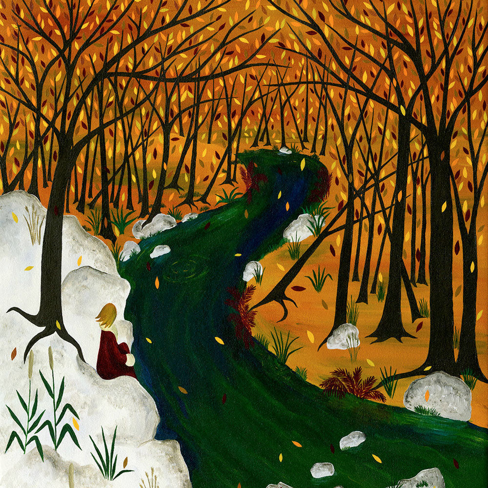 Autumn Reflection - Oil on Canvas - 50 x 40 cm