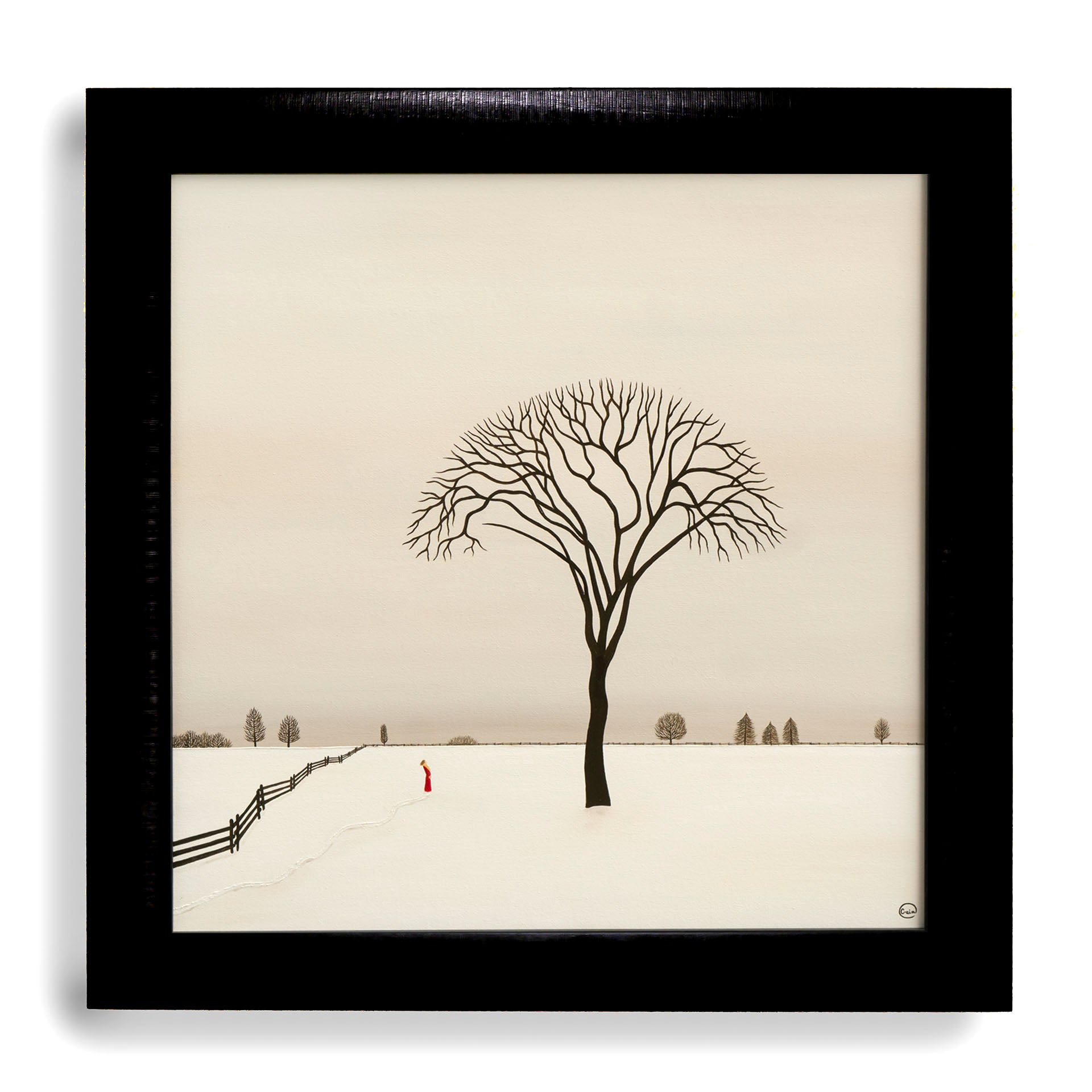 Arbre préféré - Huile sur toile - 60 x 60 cm