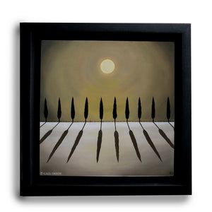 Moon Magic - Oil on Canvas - 60 x 60 cm - Gaia Orion Art