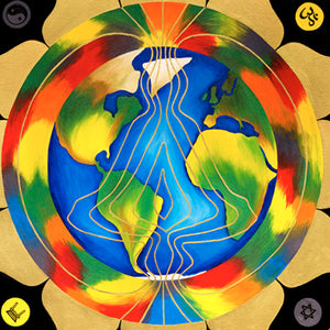 La paix du monde - Huile sur toile - 60 x 60 cm