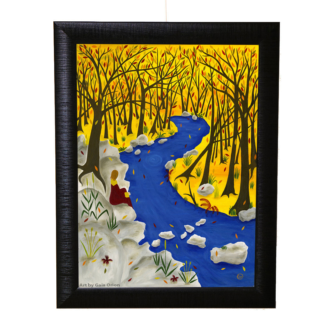 Réflexions d'automne - Huile sur toile - 75 x 55 cm