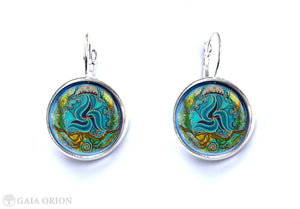 Goddess of The Ocean Earrings - Gaia Orion Art
