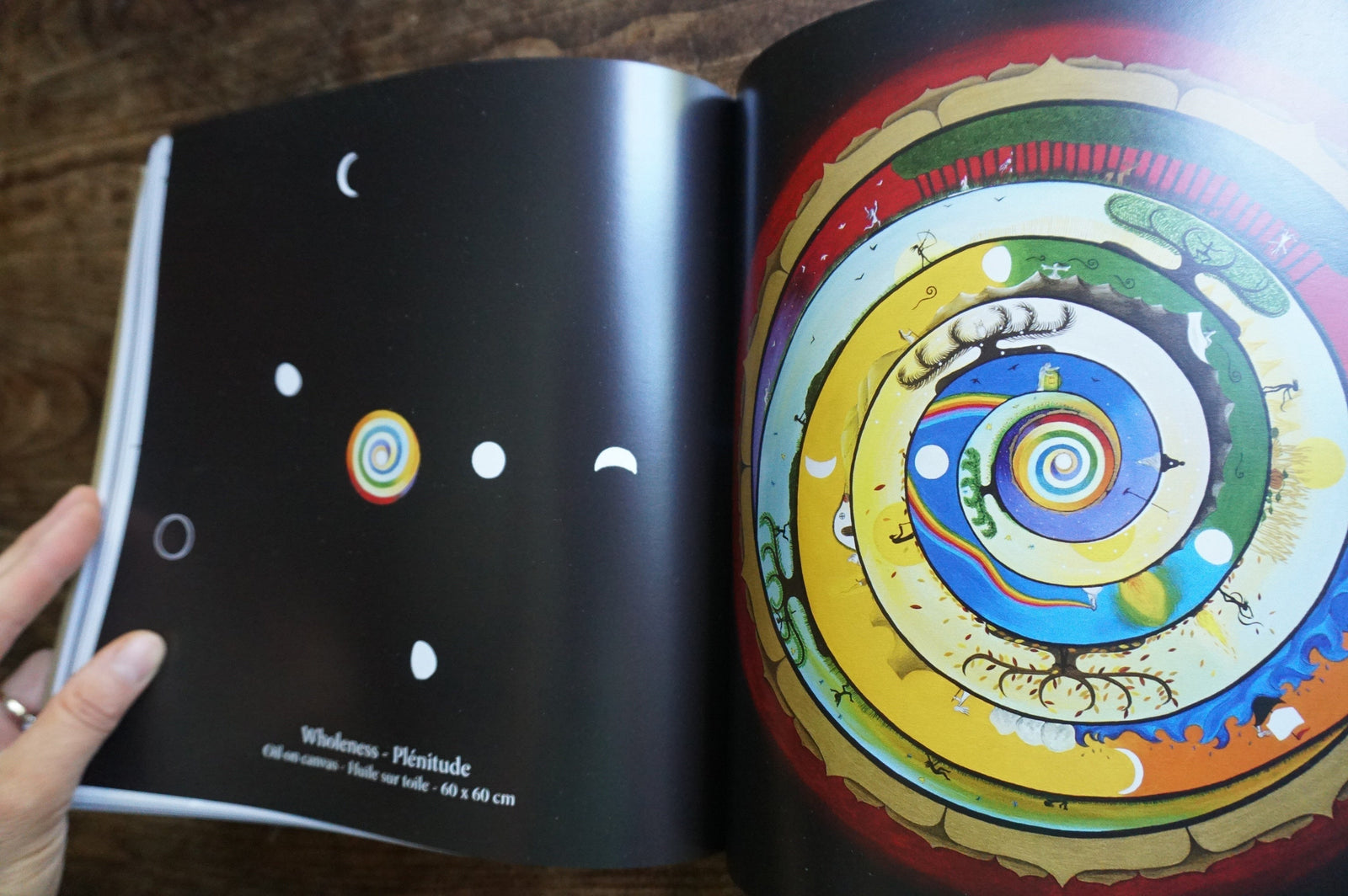 Spiritu'Elles Art Book cover showing a colorful tree with a feminine figure at the center by Gaia Orion.