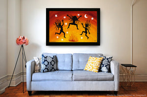 Dancing Wild - Oil on Canvas - 60 x 90 cm - Gaia Orion Art