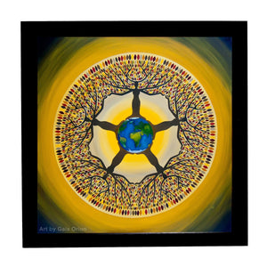 Equilibrium - Oil on Canvas - 90 x 90 cm - Gaia Orion Art