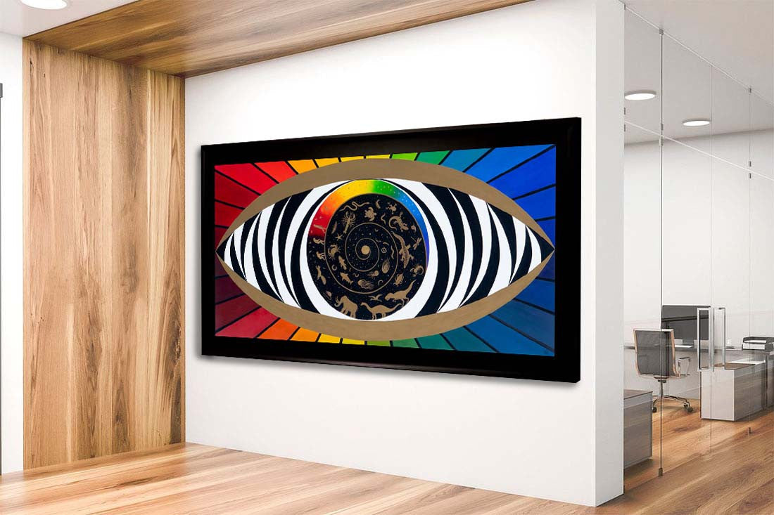 Evolution of Consciousness - Oil on Canvas - 90 x 180 cm - Gaia Orion Art