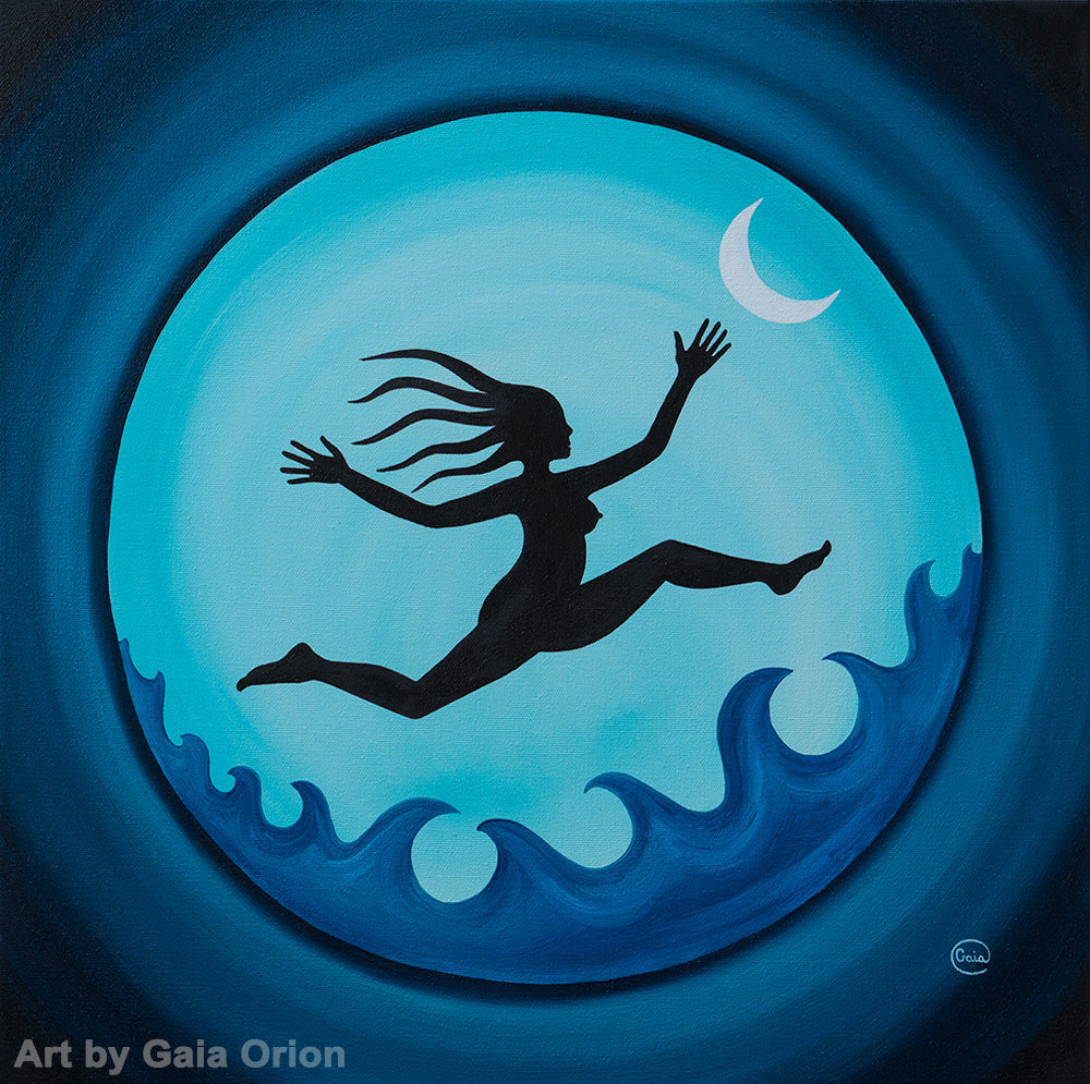 I am Free! - Oil on Canvas - 45 x 45 cm - Gaia Orion Art