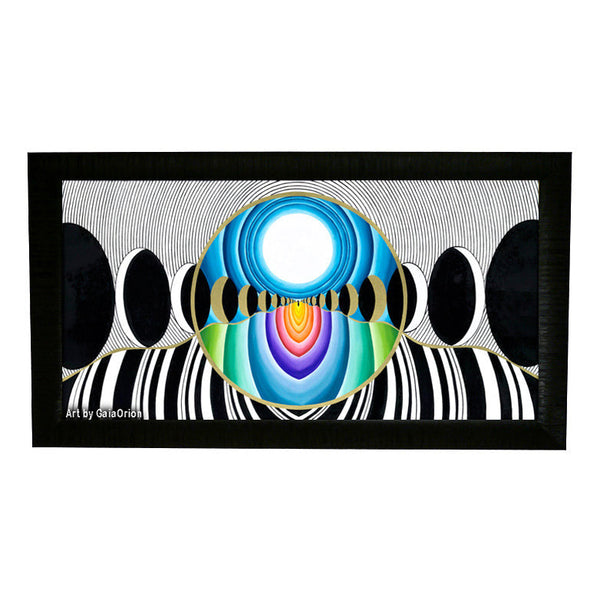 Lunar Awakening - Oil on Canvas - 50 x 100 cm - Gaia Orion Art