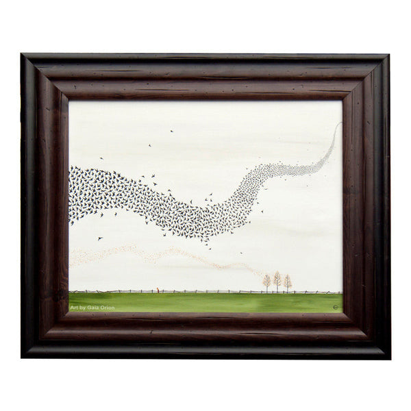Murmuration - Oil on Canvas - 40 x 50 cm - Gaia Orion Art