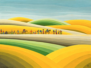 Nomads - Oil on Canvas - 45 x 60 cm - Gaia Orion Art
