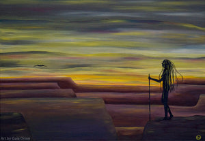 Quest at Dawn - Oil on Canvas - 60 x 45 cm - Gaia Orion Art