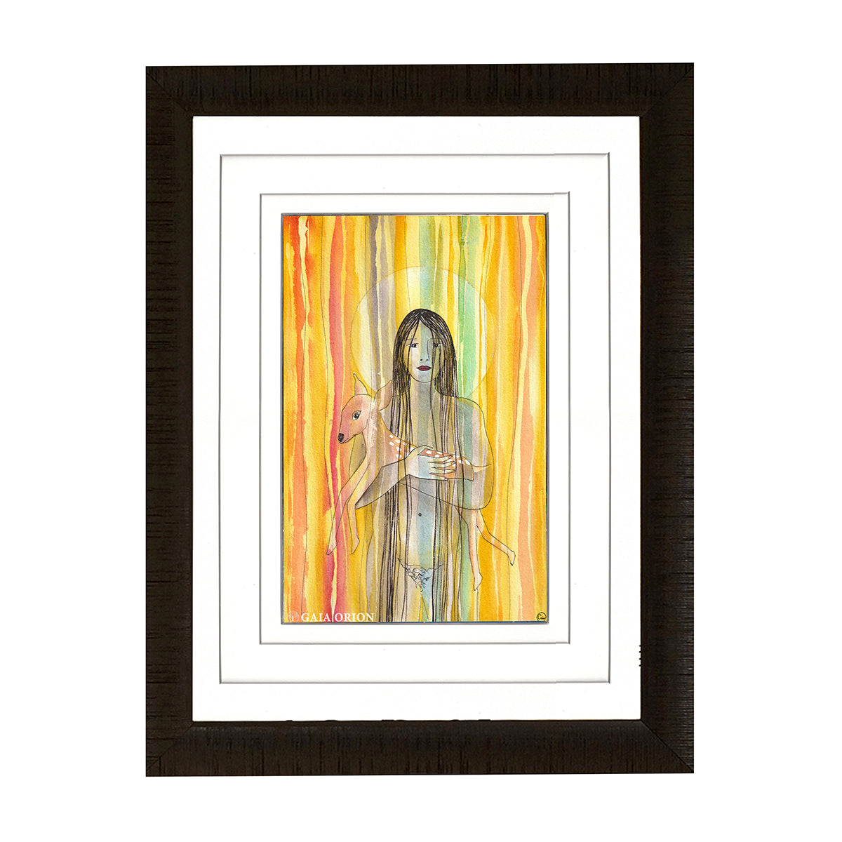 Tenderness - Watercolour 28 x 18 cm - Gaia Orion Art