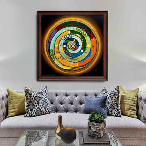 Wholeness - Oil on Canvas - 90 x 90 cm - Gaia Orion Art